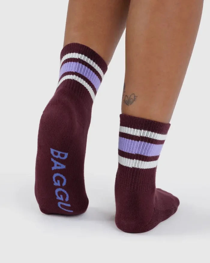 Mahogany Ribbed Socks