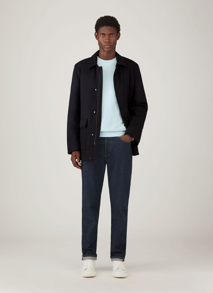 Men's Loopback Sweatshirt in Frost Blue