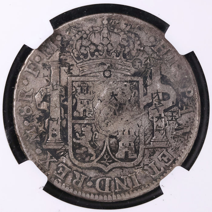 Mexico, Charles IV, Chop Marked Piece of Eight (8 Reales) - 1791 - Spanish Empire