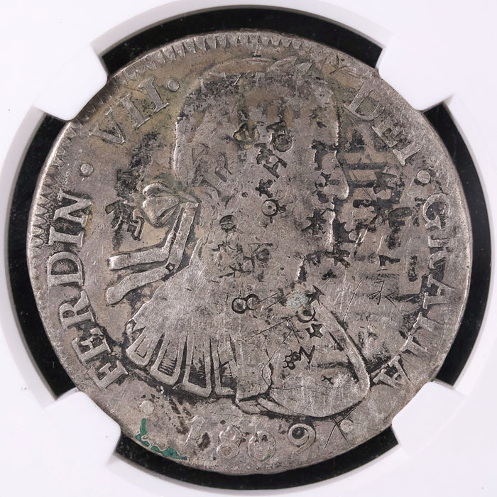 Mexico, Ferdinand VII, Chop Marked Piece of Eight (8 Reales) - 1809 - Spanish Empire