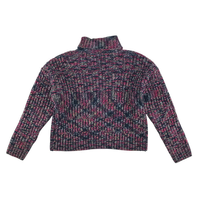 M&S 11-12 years navy and pink knitted sweater