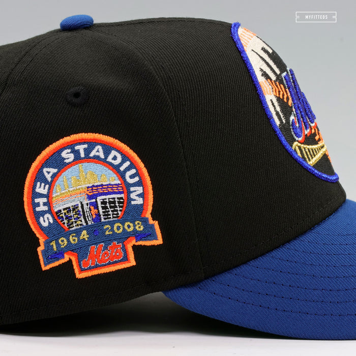NEW YORK METS SHEA STADIUM 1964-2008 2000 STARTING LINE UP MR. MET NEW ERA FITTED CAP