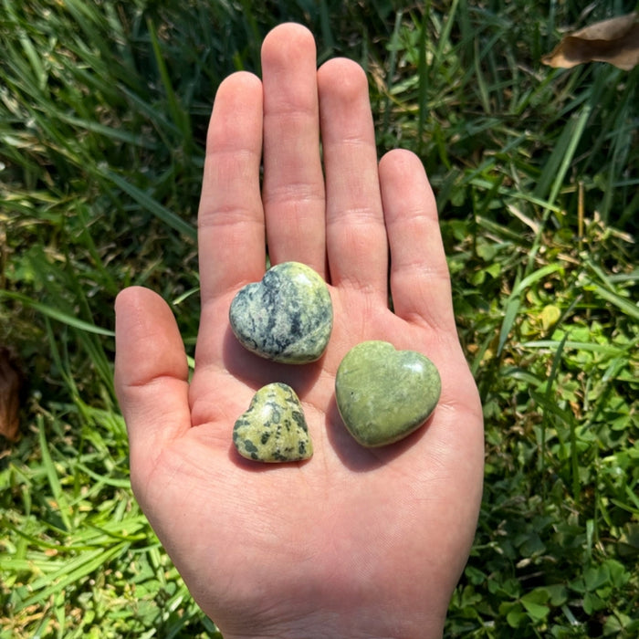 Olive Serpentine Mini Heart