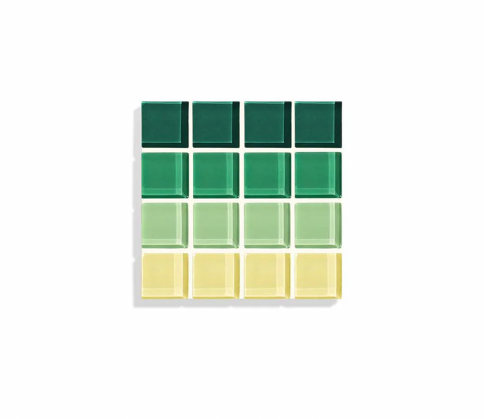 Ombre Forest Glass Tile Coaster