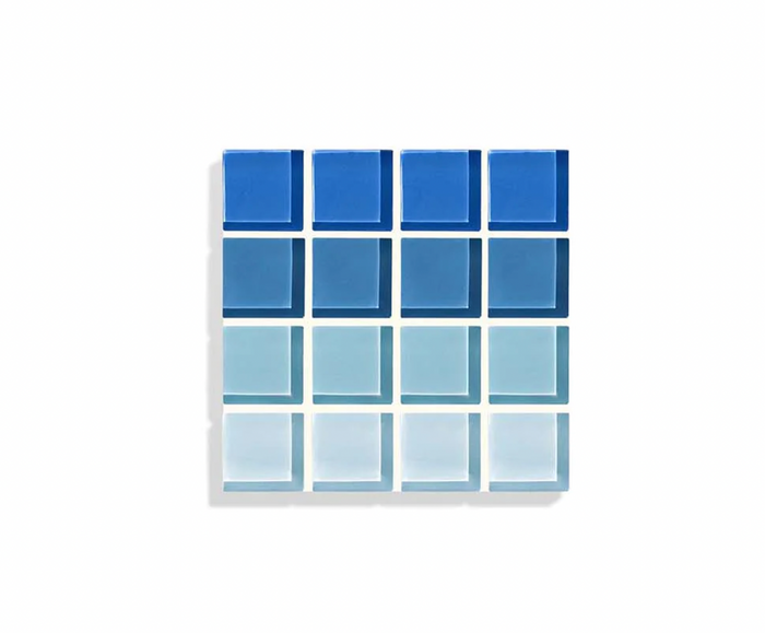 Ombre Maldives Glass Tile Coaster