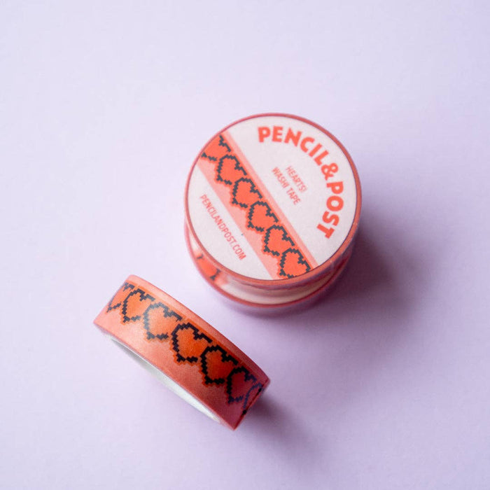 Pencil and Post - Hearts! Washitape