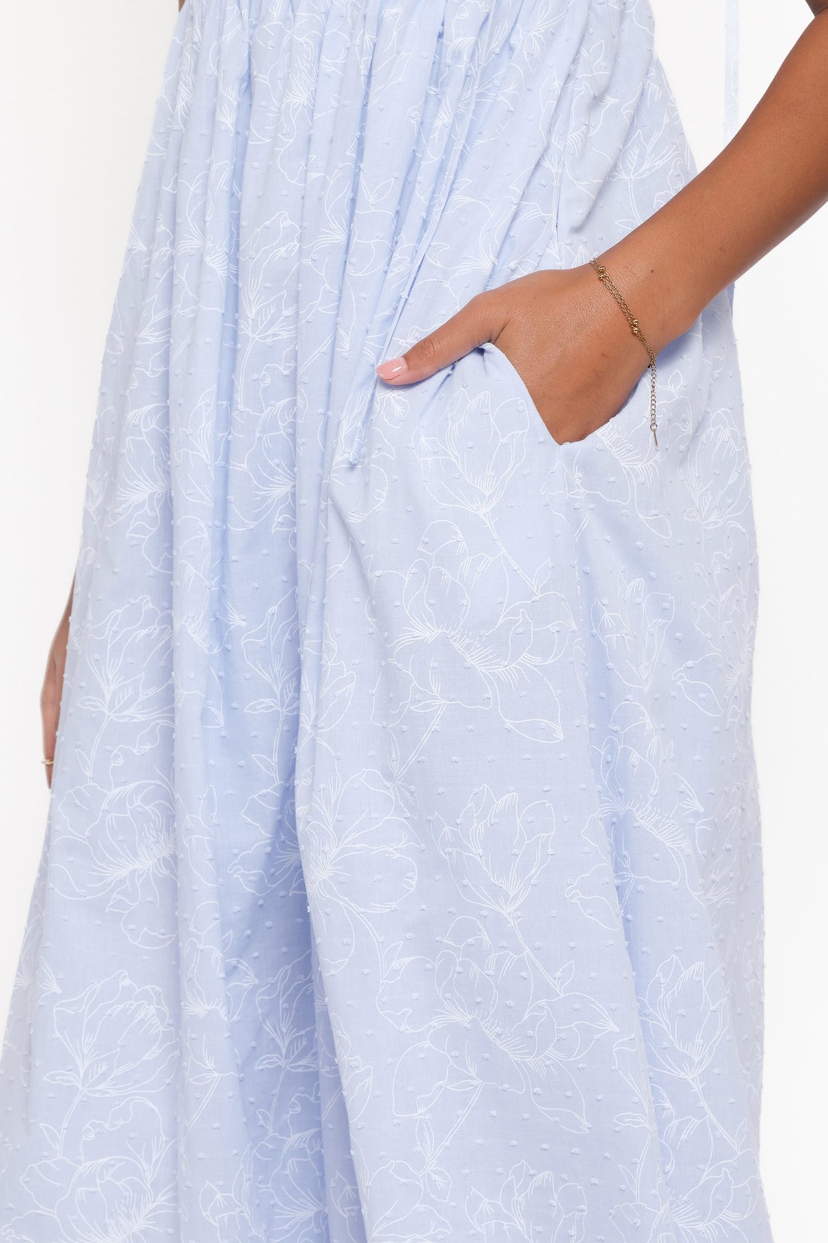 Ashtyn Maxi Dress - Cornflower Blue