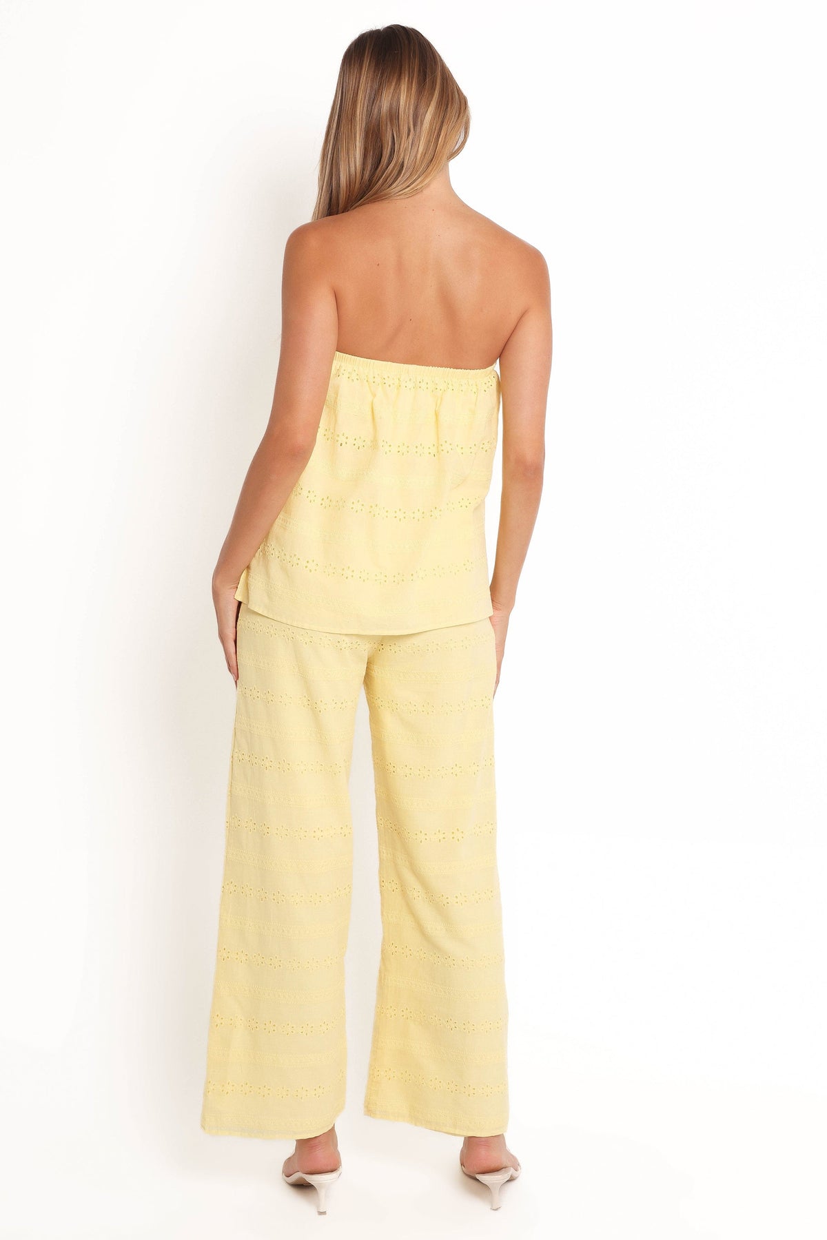 Michele Strapless Jumpsuit - Butter Yellow