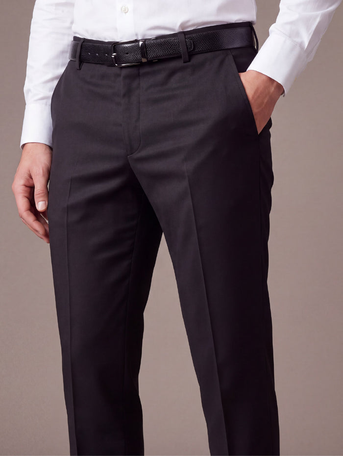 Pollone Black Slim Fit Trouser