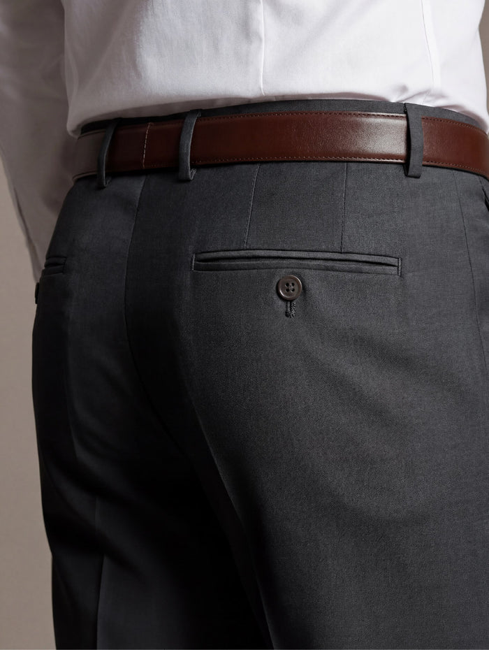 Pollone Black Tailored Fit Trouser
