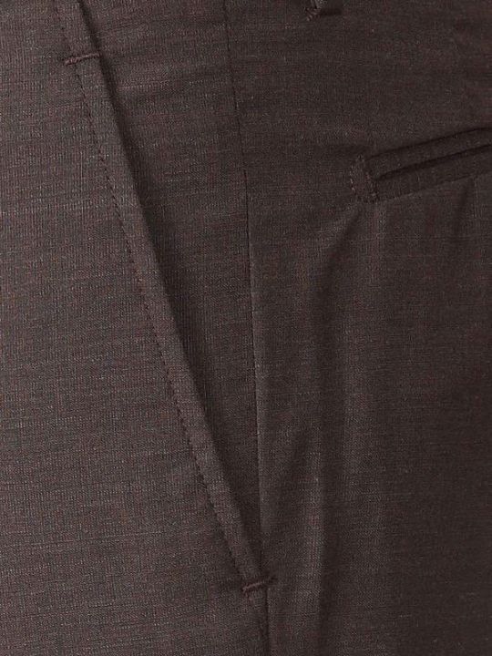 Pollone Brown Slim Fit Trouser