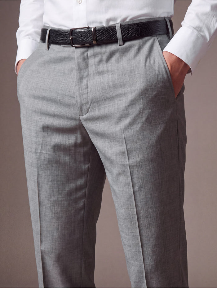 Pollone Light Grey Slim Fit Trouser