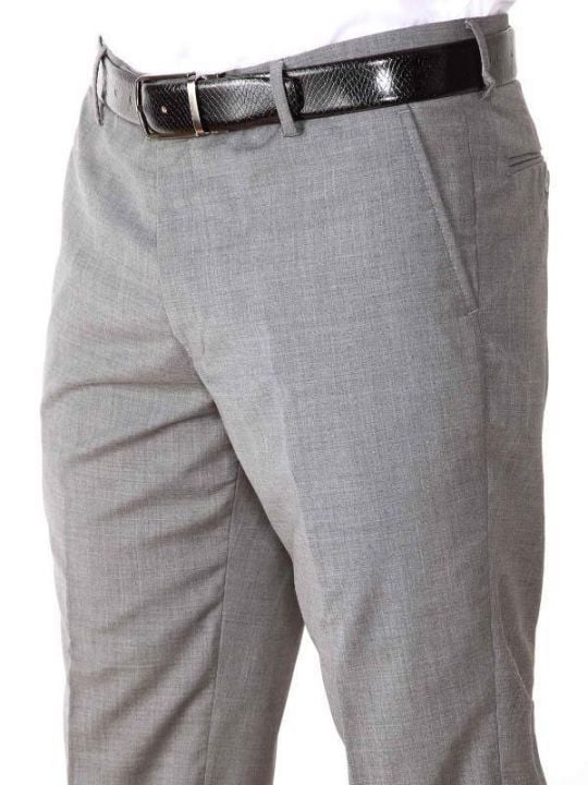Pollone Light Grey Slim Fit Trouser
