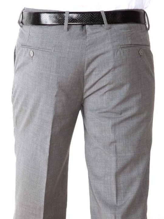 Pollone Light Grey Slim Fit Trouser