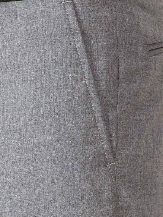 Pollone Light Grey Tailored Fit Trouser