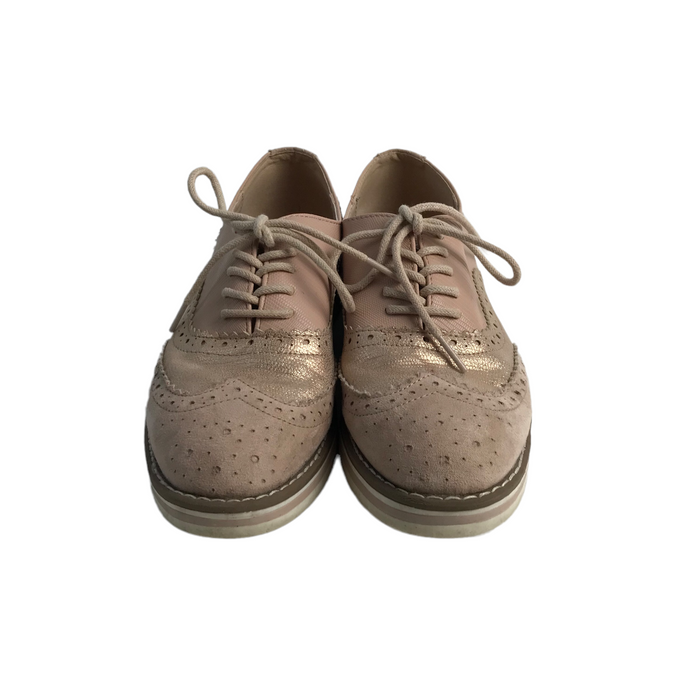 Primark Pink Brogue Style Shoes Size UK 4