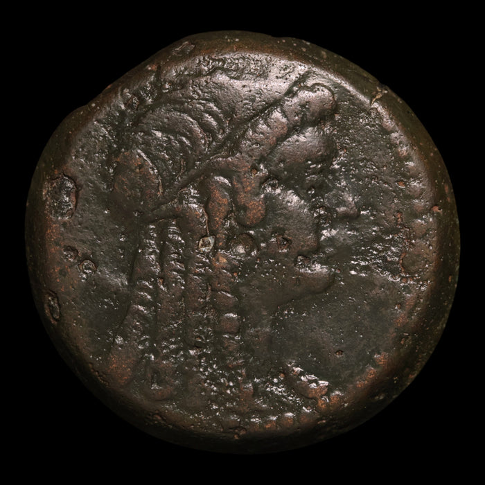 Ptolemaic Egypt, Ptolemy VI and Cleopatra I, AE28, Isis & Eagle - 180 to 145 BCE - Ancient Egypt