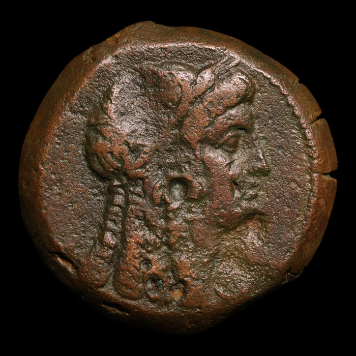 Ptolemaic Egypt, Ptolemy VI and Cleopatra I, AE28, Isis & Eagle - 180 to 145 BCE - Ancient Egypt