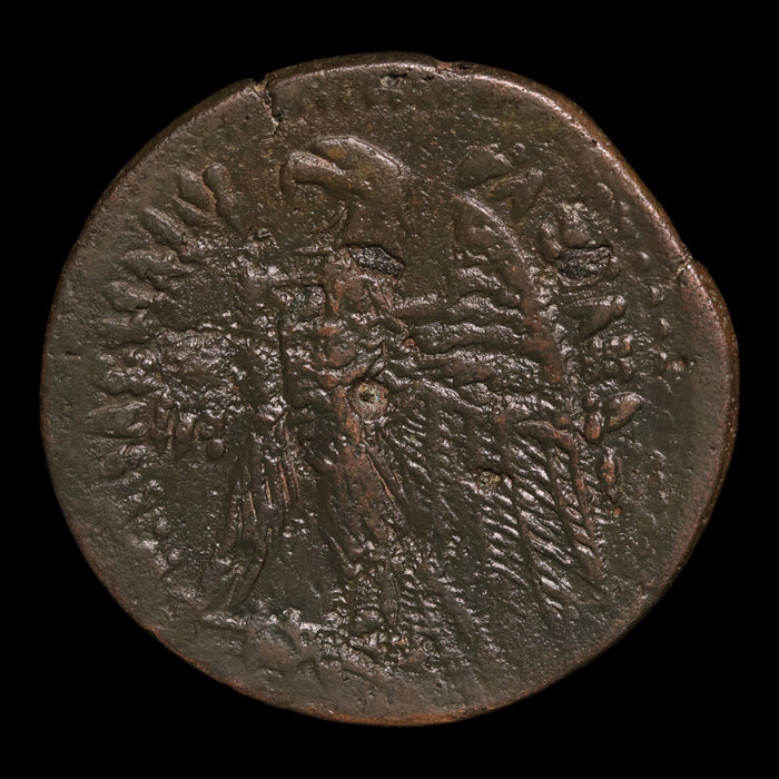 Ptolemaic Egypt, Ptolemy VI and Cleopatra I, AE28, Isis & Eagle - 180 to 145 BCE - Ancient Egypt