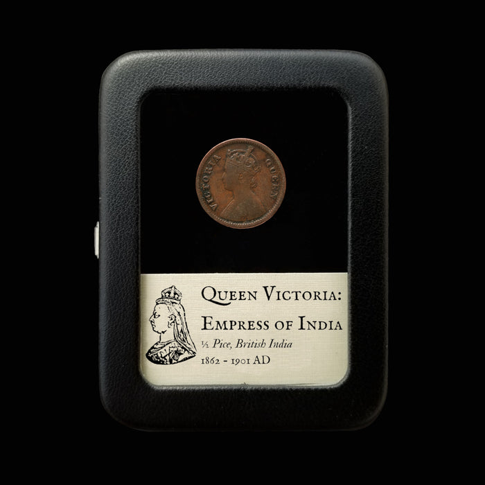 Queen Victoria, Empress of India, ½ Pice Coin - 1862 to 1901 CE - British India