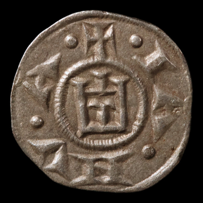 Republic of Genoa, Commune Rule, Silver Denier - 1160 to 1180 CE - Italian States