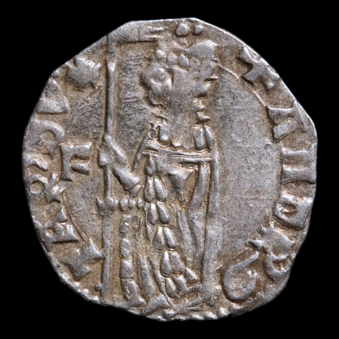 Republic of Venice, Doge Andrea Contarini, AR Soldino - 1368 to 1382 CE - Italian States