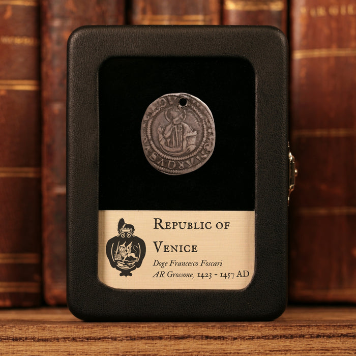 Republic of Venice, Doge Francesco Foscari, AR Grossone - 1423 to 1457 CE - Italian States