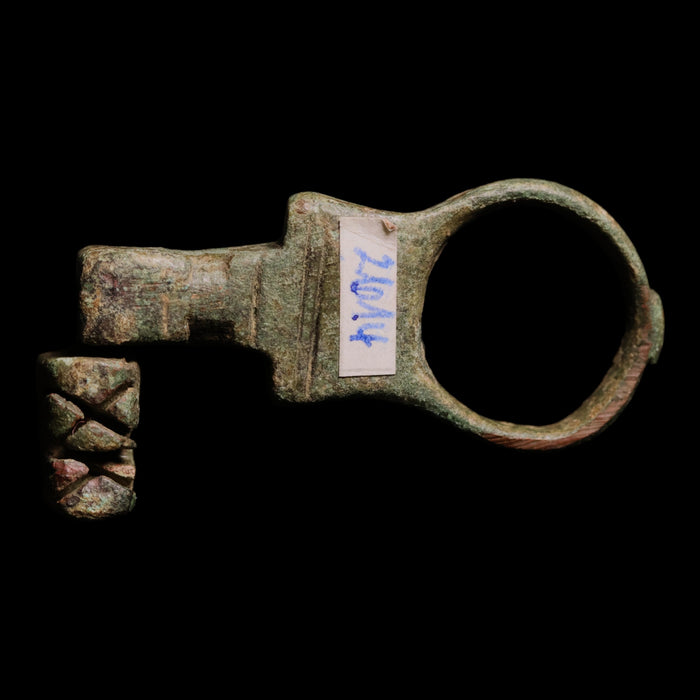 Roman Empire, Bronze Key Ring - c. 200 to 400 CE - Roman Empire