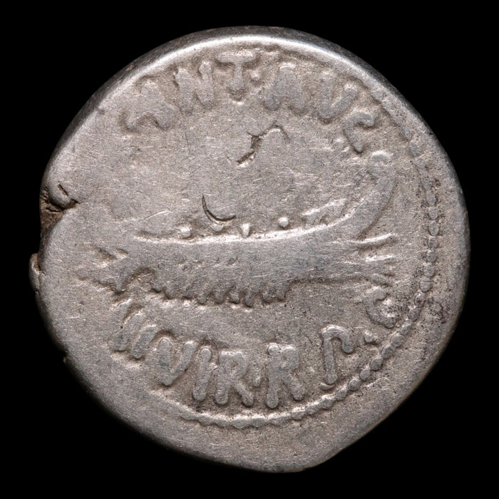 Roman Republic, Mark Antony, AR "Legionary Denarius" - 32 to 31 BCE - Roman Republic