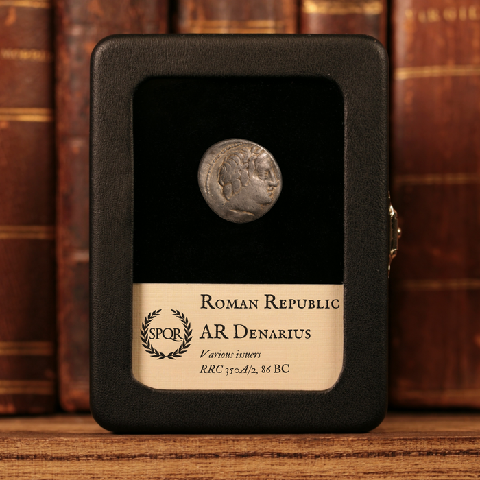 Roman Republic, Various Issuers, AR Denarius, Apollo & Jupiter - 86 BCE - Roman Republic