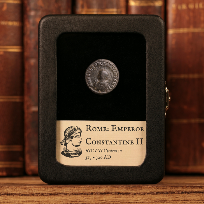 Rome, Constantine II, AE Unit, Jupiter Holding Victory Reverse - 317 to 320 CE - Roman Empire