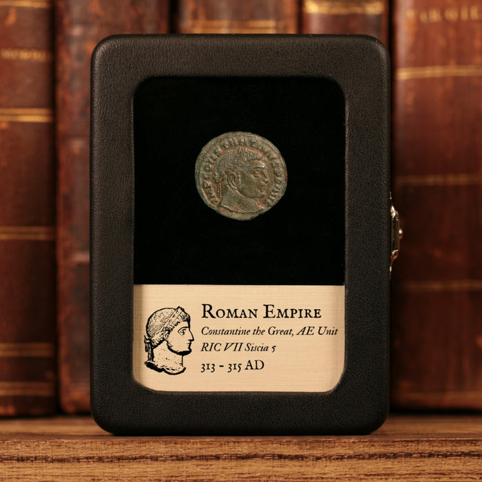 Rome, Constantine the Great, AE Unit, Jupiter (God of Sky & Thunder) - 313 to 315 CE - Roman Empire