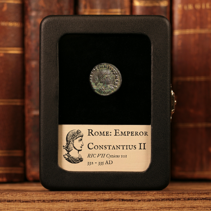 Rome, Constantius II, AE Unit, Two Soldiers Reverse - 332 to 335 CE - Roman Empire
