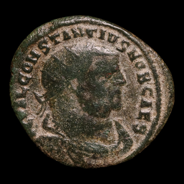 Rome, Emperor Constantius Chlorus, AE Unit, Emperor & Jupiter Reverse - 296 to 297 CE - Roman Empire