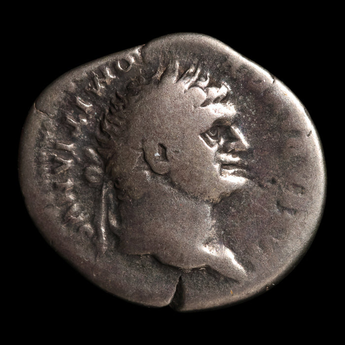 Rome, Emperor Domitian, AR Denarius, Pegasus Reverse - 76 to 77 CE - Roman Empire