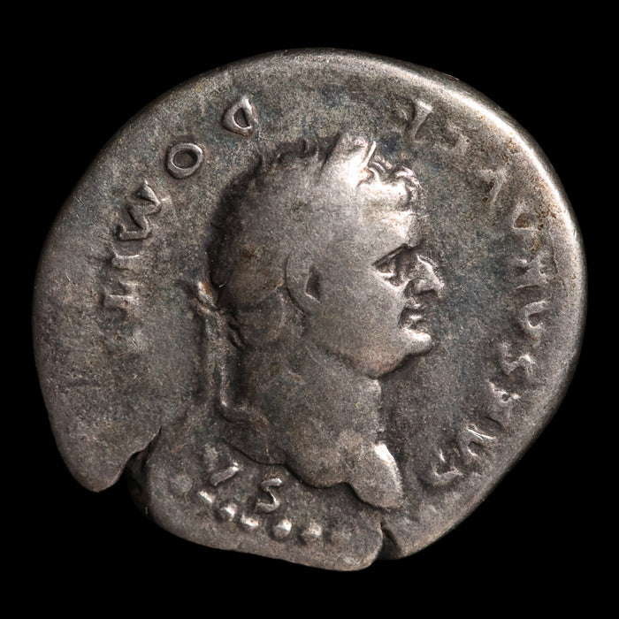Rome, Emperor Domitian, AR Denarius, Pegasus Reverse - 76 to 77 CE - Roman Empire