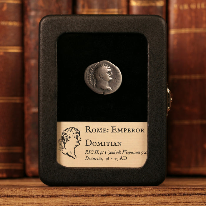 Rome, Emperor Domitian, AR Denarius, Pegasus Reverse - 76 to 77 CE - Roman Empire