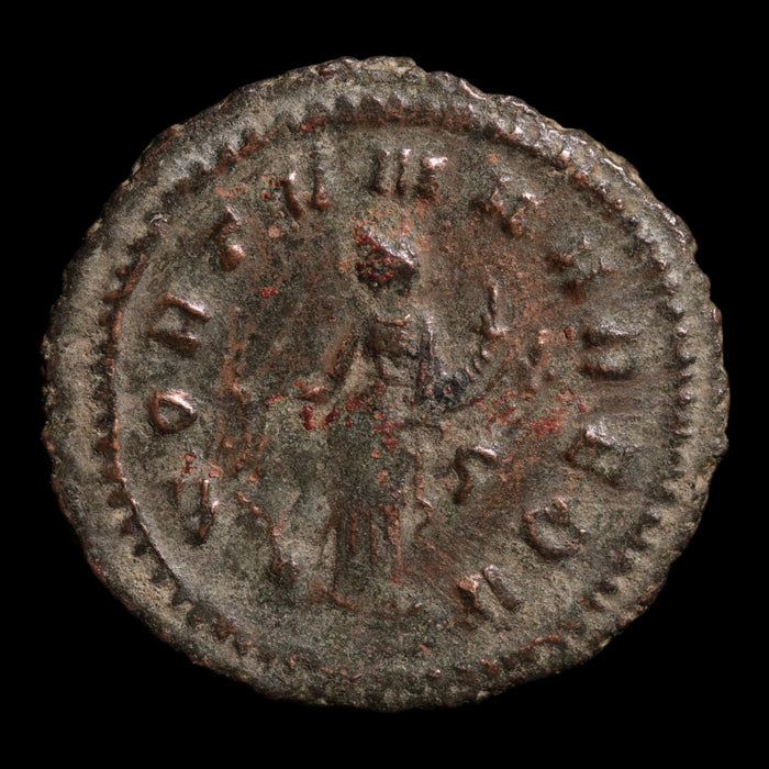 Rome, Emperor Gallienus, AR Antoninianus, Fortuna (Goddess of Fortune) - 260 to 268 CE - Roman Empire