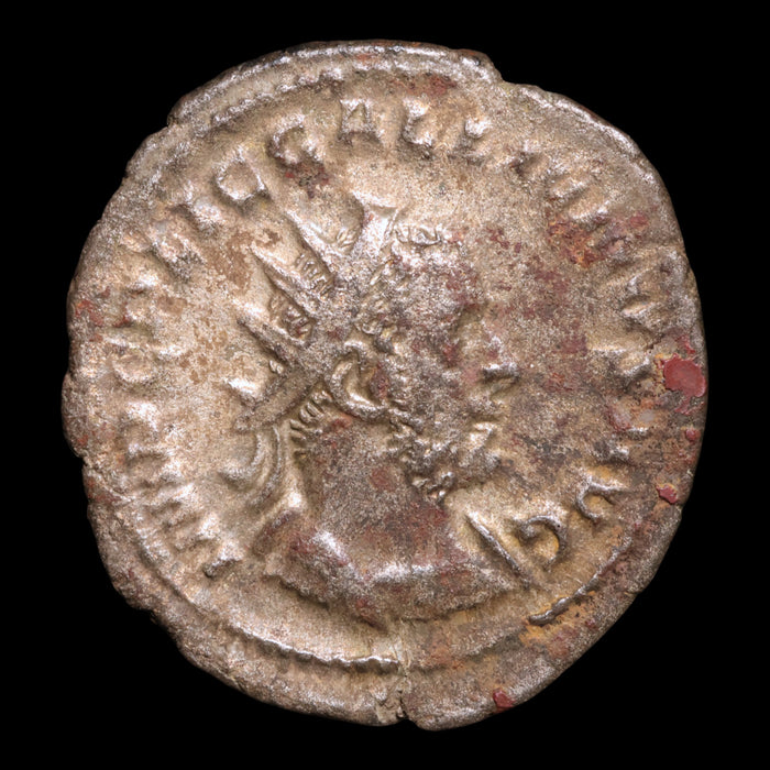 Rome, Emperor Gallienus, AR Antoninianus, Soldier Reverse - 254 CE - Roman Empire