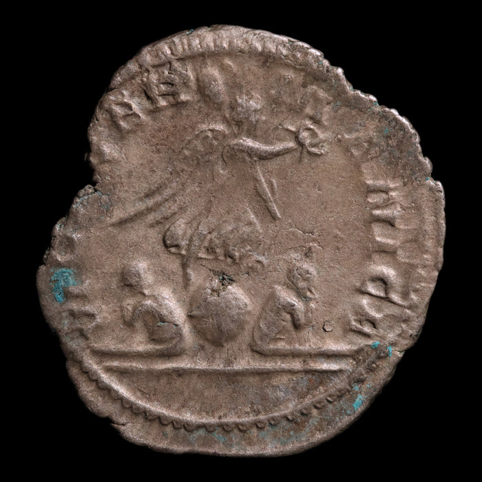 Rome, Emperor Gallienus, AR Antoninianus, "Victory Germanicus" Reverse - 258 to 259 CE - Roman Empire