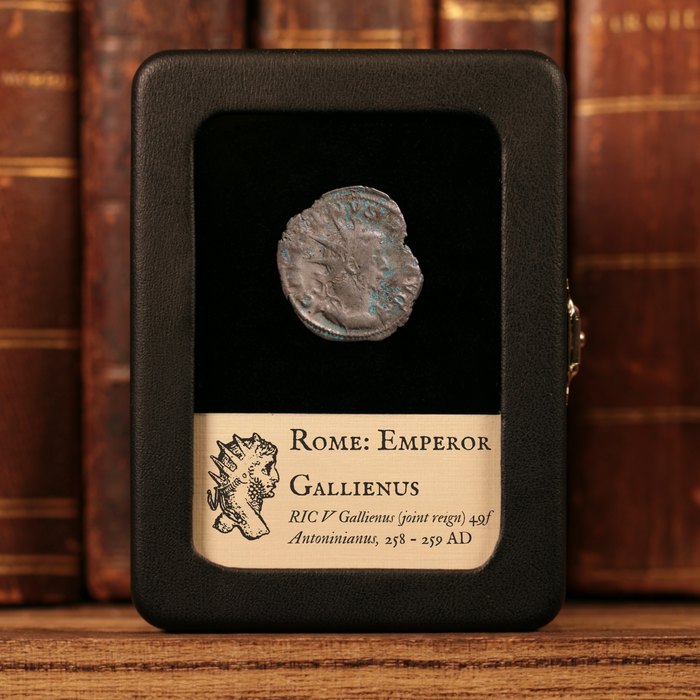 Rome, Emperor Gallienus, AR Antoninianus, "Victory Germanicus" Reverse - 258 to 259 CE - Roman Empire