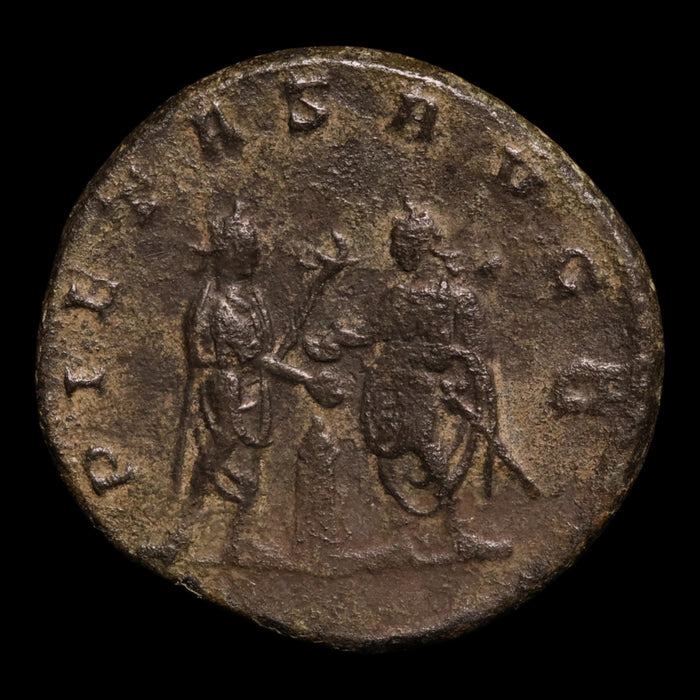Rome, Emperor Gallienus (with Valerian), BI Antoninianus, Two Emperors Reverse - 255 to 256 CE - Roman Empire