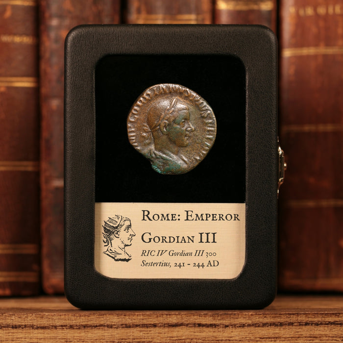 Rome, Emperor Gordian III, AE Sestertius, Laetitia (Goddess of Happiness) - 241 to 244 CE - Roman Empire