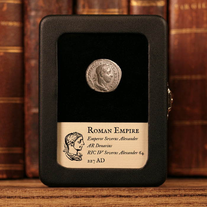 Rome, Emperor Severus Alexander, AR Denarius, Aequitas (Justice) - 227 CE - Roman Empire