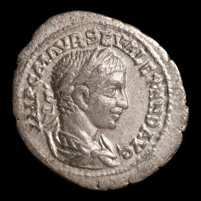 Rome, Emperor Severus Alexander, AR Denarius, Fortuna (Goddess of Fortune) - 222 CE - Roman Empire