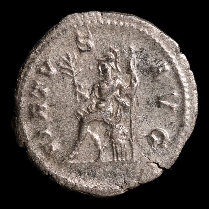 Rome, Emperor Severus Alexander, AR Denarius, Virtus (Deity of Bravery) - 228 to 231 CE - Roman Empire