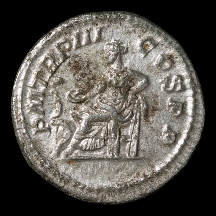 Rome, Emperor Severus Alexander, Denarius, Salus (Goddess of Safety) - 224 CE - Roman Empire