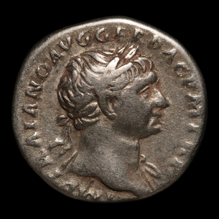 Rome, Emperor Trajan, AR Denarius, Aequitas (Justice) - 103 to 111 CE - Roman Empire