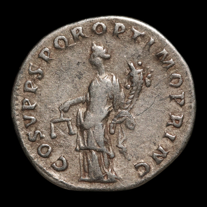 Rome, Emperor Trajan, AR Denarius, Aequitas (Justice) - 103 to 111 CE - Roman Empire