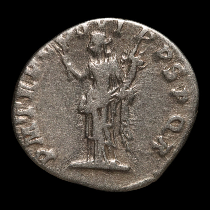 Rome, Emperor Trajan, AR Denarius, Felicitas (Divine Productivity) - 114 to 117 CE - Roman Empire